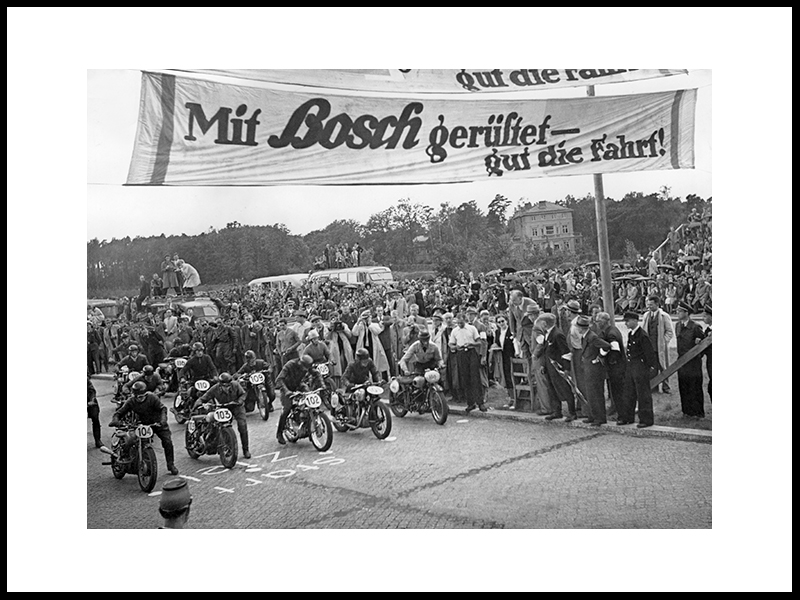 Berlinere på motorsykkel race, 1948